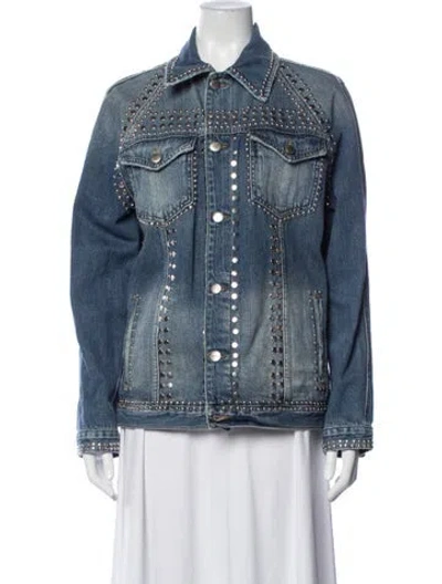 Pre-owned Frame Denim Jacket In Blue
