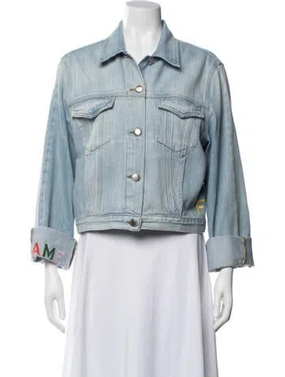 Pre-owned Frame Denim Jacket In Blue