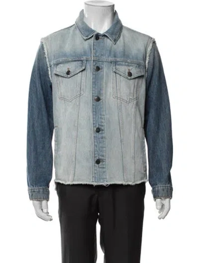 Pre-owned Frame Denim Jacket In Blue