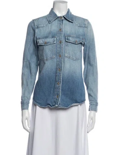 Pre-owned Frame Denim Jacket In Blue