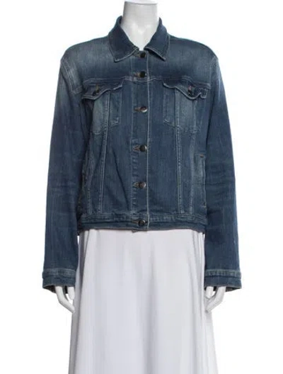 Pre-owned Frame Denim Jacket In Blue