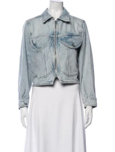 Pre-owned Frame Denim Jacket In Blue