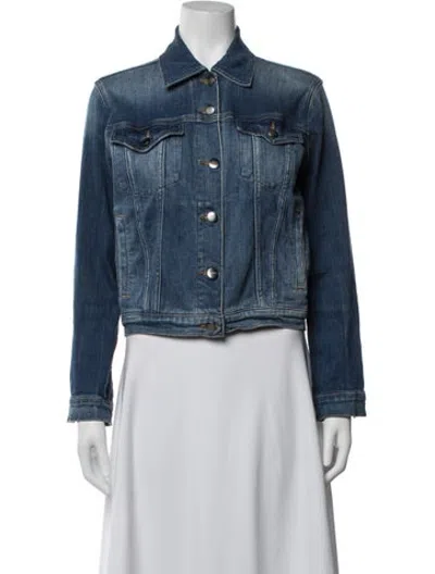 Pre-owned Frame Denim Jacket In Blue