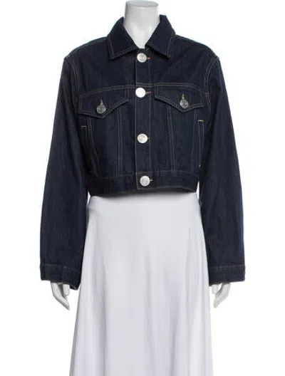 Pre-owned Frame Denim Jacket In Blue