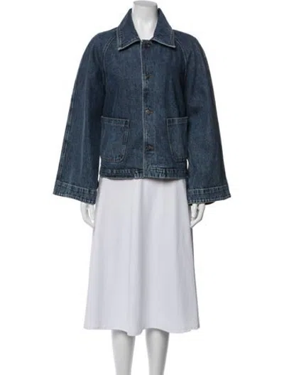 Pre-owned Frame Denim Jacket In Blue