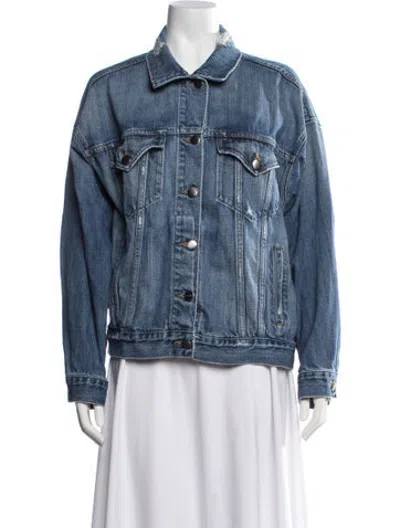 Pre-owned Frame Denim Jacket In Blue