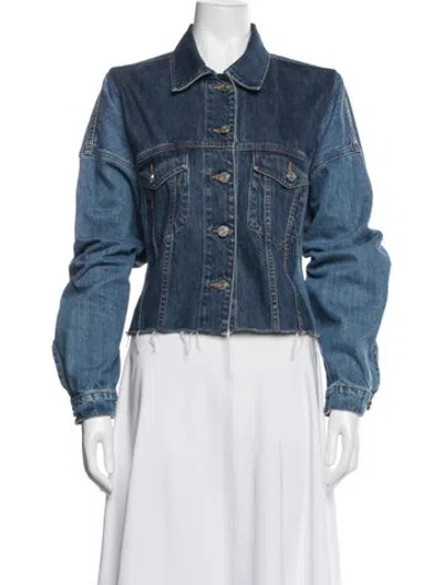 Pre-owned Frame Denim Jacket In Blue