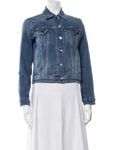 Pre-owned Frame Denim Jacket In Blue
