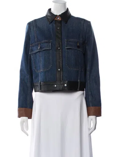 Pre-owned Frame Denim Jacket In Blue