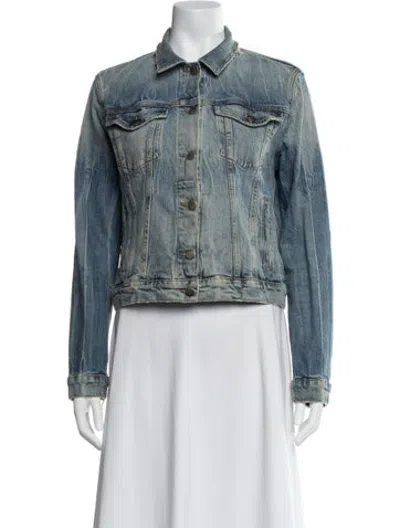 Pre-owned Frame Denim Jacket In Blue