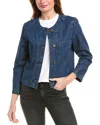 Frame The Patch Pocket Jacket In Blue