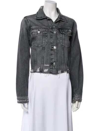 Pre-owned Frame Denim Jacket In Gray
