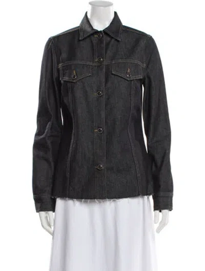 Pre-owned Frame Denim Jacket In Gray