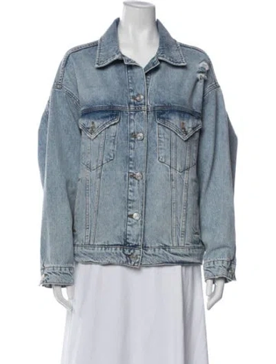 Pre-owned Frame Denim Jacket In Gray