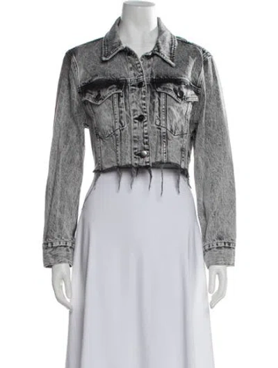 Pre-owned Frame Denim Jacket In Gray