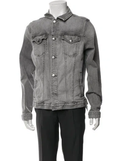 Pre-owned Frame Denim Jacket In Gray