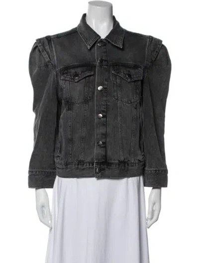 Pre-owned Frame Denim Jacket In Grey