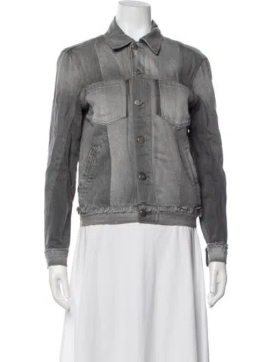 Pre-owned Frame Denim Jacket In Grey