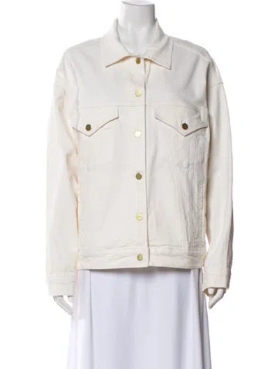 Pre-owned Frame Denim Jacket In Neutral