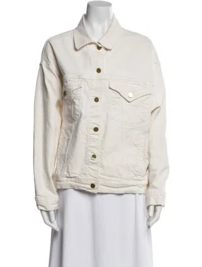 Pre-owned Frame Denim Jacket In Neutral