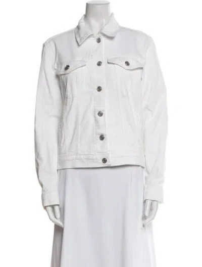 Pre-owned Frame Denim Jacket In Neutral