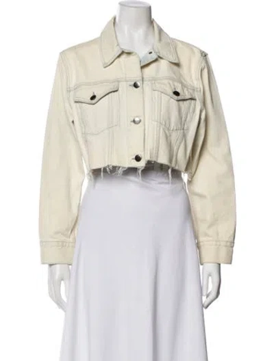 Pre-owned Frame Denim Jacket In Neutral