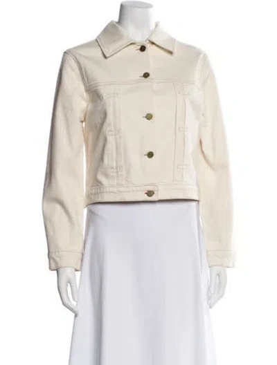 Pre-owned Frame Denim Jacket In Neutral