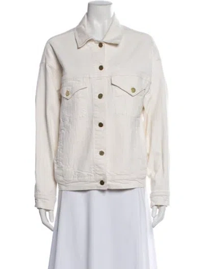 Pre-owned Frame Denim Jacket In Neutral