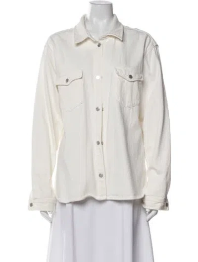 Pre-owned Frame Denim Jacket In Neutral