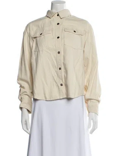 Pre-owned Frame Denim Jacket In Neutral