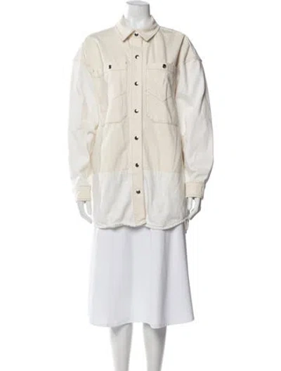 Pre-owned Frame Denim Jacket In Neutral