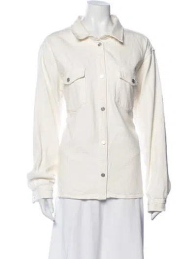 Pre-owned Frame Denim Jacket In Neutrals