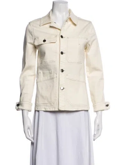 Pre-owned Frame Denim Jacket In Neutrals