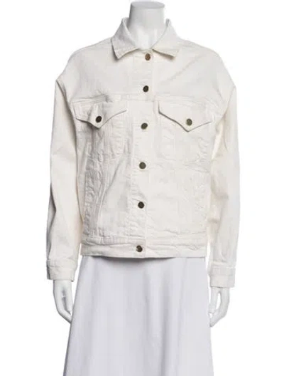 Pre-owned Frame Denim Jacket In Neutrals