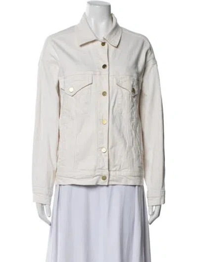 Pre-owned Frame Denim Jacket In Neutrals