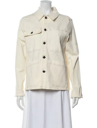 Pre-owned Frame Denim Jacket In Neutrals