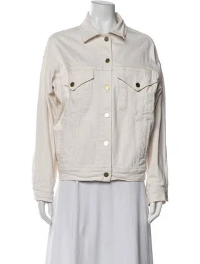 Pre-owned Frame Denim Jacket In Neutrals