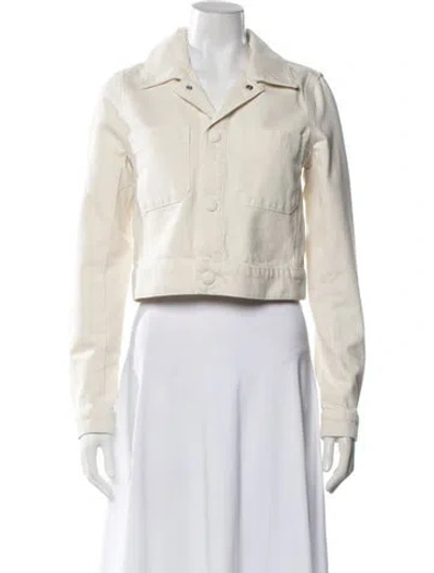 Pre-owned Frame Denim Jacket In Neutrals
