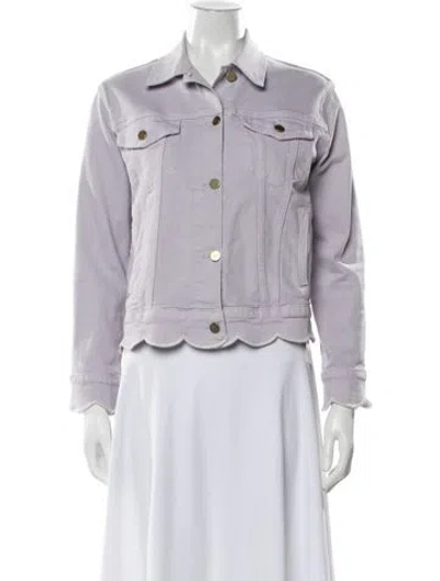 Pre-owned Frame Denim Jacket In Purple