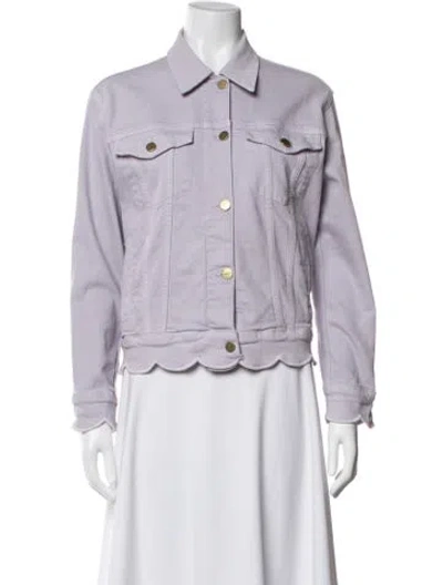Pre-owned Frame Denim Jacket In Purple