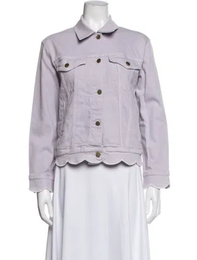 Pre-owned Frame Denim Jacket In Purple