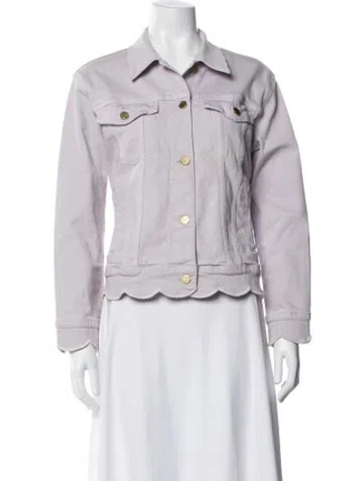Pre-owned Frame Denim Jacket In Purple