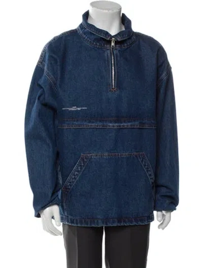 Pre-owned Frame Denim Jacket W/ Tags In Blue