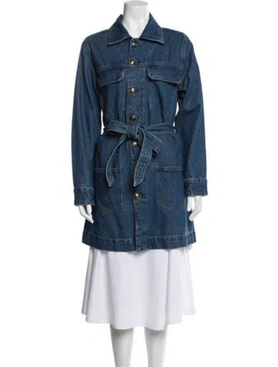Pre-owned Frame Denim Jacket W/ Tags In Blue
