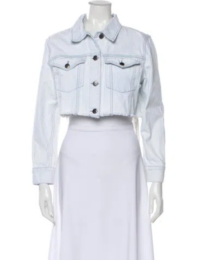 Pre-owned Frame Denim Jacket In White