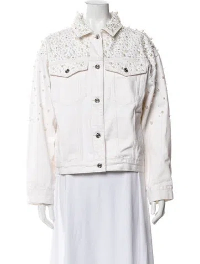 Pre-owned Frame Denim Jacket In White
