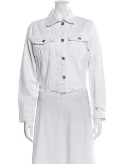 Pre-owned Frame Denim Jacket In White