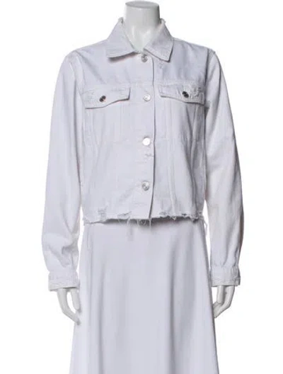 Pre-owned Frame Denim Jacket In White