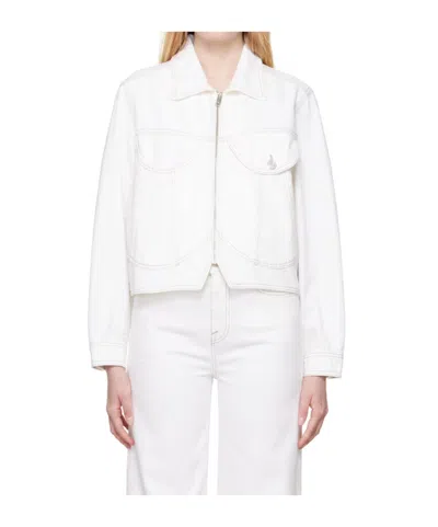 Frame Denim Jacket With Zip Front