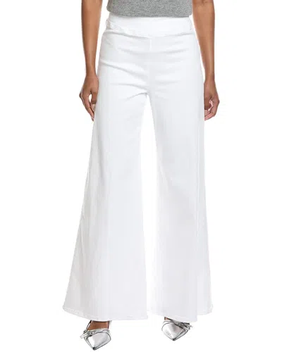 Frame Denim Jetset White Wide Leg Jean In Multi
